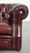 English Red Cowhide Chesterfield Club Chair with Decorative Nails 13