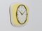 Pastel Yellow Midcentury Wall Clock in the style of Max Bill from Junghans, Germany, 1950s 8