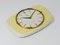 Pastel Yellow Midcentury Wall Clock in the style of Max Bill from Junghans, Germany, 1950s 6