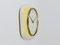 Pastel Yellow Midcentury Wall Clock in the style of Max Bill from Junghans, Germany, 1950s 11