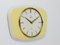 Pastel Yellow Midcentury Wall Clock in the style of Max Bill from Junghans, Germany, 1950s 2