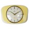 Pastel Yellow Midcentury Wall Clock in the style of Max Bill from Junghans, Germany, 1950s 1