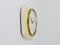 Pastel Yellow Midcentury Wall Clock in the style of Max Bill from Junghans, Germany, 1950s 9