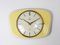 Pastel Yellow Midcentury Wall Clock in the style of Max Bill from Junghans, Germany, 1950s 10