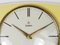 Pastel Yellow Midcentury Wall Clock in the style of Max Bill from Junghans, Germany, 1950s 4
