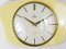 Pastel Yellow Midcentury Wall Clock in the style of Max Bill from Junghans, Germany, 1950s 7