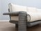 Vintage 3-Seater Sofa in Ribbed Leather attributed to Marzio Cecchi, 1970s 8