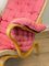 Pernilla Armchair in Pink Upholstery by Bruno Mathsson for Dux, 1980s 15