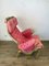 Pernilla Armchair in Pink Upholstery by Bruno Mathsson for Dux, 1980s 9