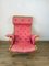 Pernilla Armchair in Pink Upholstery by Bruno Mathsson for Dux, 1980s 8