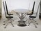 Postmodern Futuristic Dining Room Set Table and Chairs from Krauts, 1990s, Set of 5 2