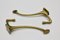 Brass Wall Mounted Coat Hooks by Adolf Loos, 1916, Set of 2 4