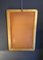 Mirror with Glass Frame and Brass Supports, Italy, 1940s 5