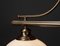 Doppelte Deckenlampe mit Milchglas von Neukro Menden, 1980er 7