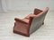Dänisches 2-Sitzer Sofa aus Möbelvelours & Buchenholz in Lachsrosa, 1970er 22