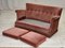 Dänisches 2-Sitzer Sofa aus Möbelvelours & Buchenholz in Lachsrosa, 1970er 9