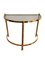 Hollywood Regency Brass Console Table, 1970s, Image 1
