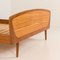 Skandinavisches Mid-Century Queen Size Bett mit Nachttischen und Lampe, 1950er 6