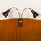 Skandinavisches Mid-Century Queen Size Bett mit Nachttischen und Lampe, 1950er 13