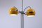 Verstellbare dunkelgelbe Stehlampe mit Doppelkugel von Herda, 1970er 6