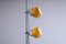 Verstellbare dunkelgelbe Stehlampe mit Doppelkugel von Herda, 1970er 8