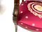 Early 19th Century Empire Armchairs in Sculpted Mahogany & Embroidered Crimson Silk, France, 1810, Set of 2 11