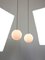 Italienische Mid-Century Lampengruppe aus Messing & Opalglas 12