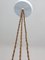 Italienische Mid-Century Lampengruppe aus Messing & Opalglas 17