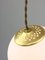 Italienische Mid-Century Lampengruppe aus Messing & Opalglas 6