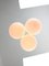 Italienische Mid-Century Lampengruppe aus Messing & Opalglas 18
