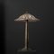 Art Nouveau Lamp in Bronze and Stained Glass in the style of Tiffany, 1960s 1