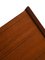 Skandinavische Kommode aus Teak mit schwarzen Einsätzen, 1960er 5