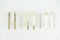 Röhren-Wandleuchten aus Messing & Milchglas von Doria, 1960er, 3er Set 1
