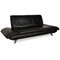 Schwarzes Zwei-Sitzer Sofa aus Leder von Koinor Rossini 5