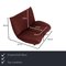 Fabric Lounge Chair in Wine Red by Rolf Benz 2
