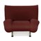 Fabric Lounge Chair in Wine Red by Rolf Benz 8