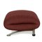 Fabric Chair in Wine Red with Stool by Rolf Benz, Set of 2 19