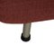 Fabric Chair in Wine Red with Stool by Rolf Benz, Set of 2 11