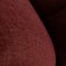 Fabric Chair in Wine Red with Stool by Rolf Benz, Set of 2 8