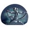 Porte-Serviette Art Déco en Bronze avec Danseuse Nue, Suède, 1930s 1