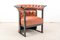 Set of Antique Armchair in Beech and Leather by Josef Frank for Jacob & Josef Kohn, 1890s 4