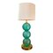 Blue Murano Glass Sphere Table Lamps, 1980s, Set of 2, Image 2