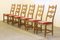 Danish Brutalist Oak Ladderback Dining Chairs in the style of Kjærnulf, 1960s, Set of 6 1