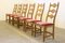 Danish Brutalist Oak Ladderback Dining Chairs in the style of Kjærnulf, 1960s, Set of 6 2