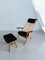 Armchair and Ottoman in Oak and Walnut by Tateishi Shoiji, Set of 2 1