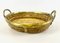 Italian Rattan and Brass Basket Centerpiece, 1960s 1