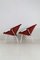 Set of Mid-Century Modern Red Balloon Chairs by Lusch & Co, 1960s 16