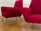 Set of Mid-Century Modern Italian Red Ruby Armchairs by Gigi Radice for Minotti, 1958 9