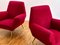 Set of Mid-Century Modern Italian Red Ruby Armchairs by Gigi Radice for Minotti, 1958 4