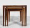 Tables Gigognes Mid-Century par Severin Hansen pour Haslev Møbelsnedkeri, Danemark, 1960s, Set de 3 6